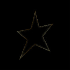 Obraz premium Abstract Star Stipple Effect. Vector and Illustration.