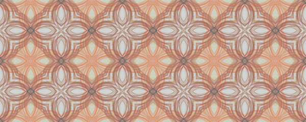 Hand Drawn Geometrical Pattern. Pen Petal Mosaic