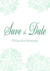 Save The Date, Wedding Invitation Card