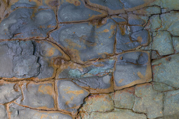 gray and brown texture of natural stone in nature