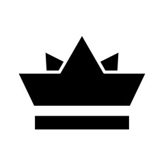 royal crown of infant silhouette style icon