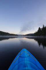 kayaking in mont tremblant national park, Canada