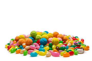 Assorted gummy candies. Jelly  sweets.