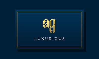 Vintage royal initial letter AG logo. This logo incorporate with luxurious typeface in the creative way. It will be suitable for Royalty, Boutique, Hotel, Heraldic, fashion and Jewelry.