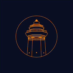 Banten tower icon vector illustration