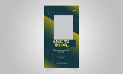 Back To School Social story Post Banner