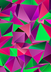 Fototapeta premium Abstract Low-Poly background. triangulated texture. Design 3d. Polygonal geometrical pattern. Triangular modern style