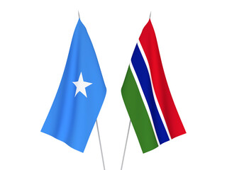 Somalia and Republic of Gambia flags