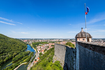 Vue sur Besançon depuis la Citadelle Vauban