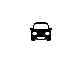 Car vector flat icon. Isolated car vehicle illustration