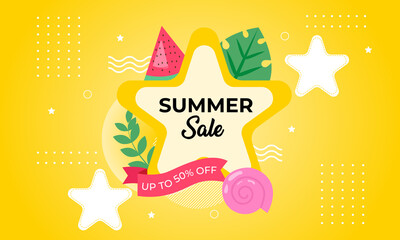 vector illustration of a Summer Sale