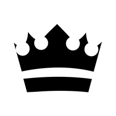 royal crown of duke silhouette style icon