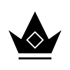 royal crown of infant silhouette style icon