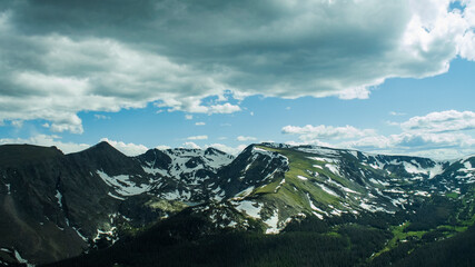 Obraz premium mountains and clouds