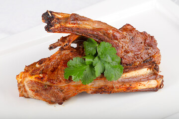 Roasted lamb