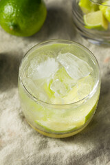 Refreshing Cold Caipirinha Cocktail with Cachaca
