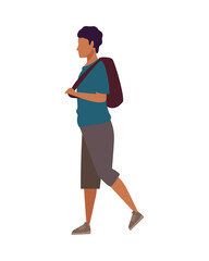 young man casual with avatar character