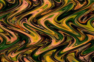 Abstract zigzag pattern with waves. Artistic image processing created by photo of autumn leaves Liquidambar styraciflua. Beautiful multicolor pattern for any decor or design. Background image