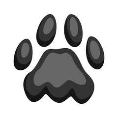 Illustration of print cat paw.