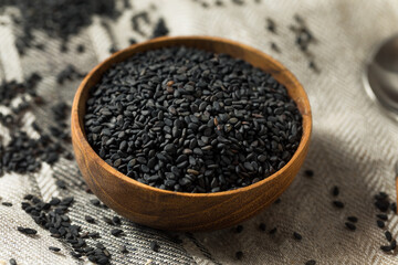 Raw Dry Organic Black Sesame Seeds