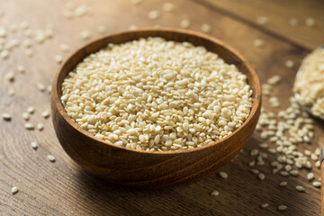 Raw Organic Dry White Sesame Seeds