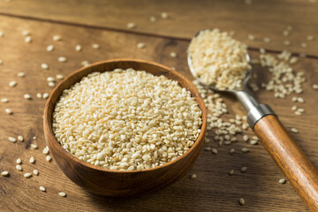 Raw Organic Dry White Sesame Seeds