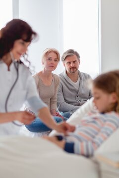 Worried Parents In The Hospital