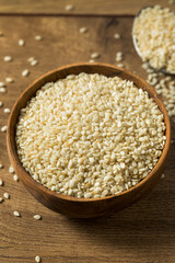 Raw Organic Dry White Sesame Seeds