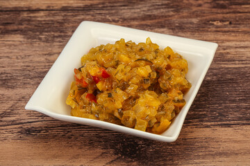 Relish sauce with cucumbers and mustard