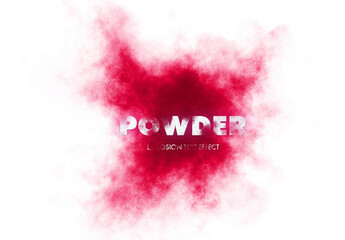 Powder Explosion Text Effect