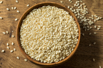 Raw Organic Dry White Sesame Seeds