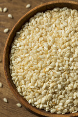 Raw Organic Dry White Sesame Seeds