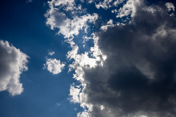 blue sky with clouds