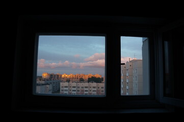 Fototapeta na wymiar window in the sky
