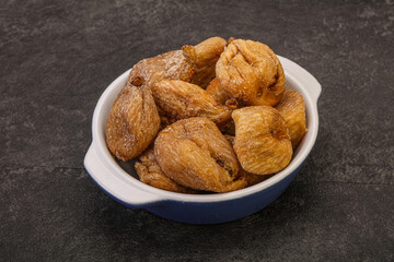 Dry sweet fig fruit heap