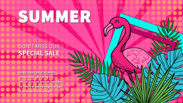 Colourful Summer Sale Title