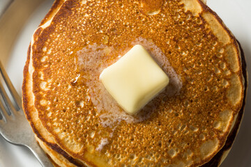 Homemade Warm Buttermilk Pancakes