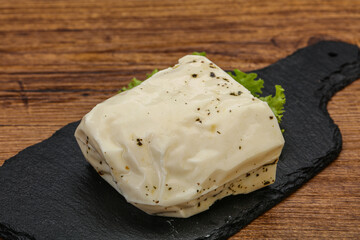 Halloumi cheese with mint for grill