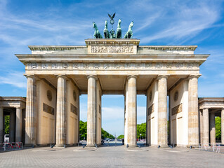 Brandenburg Gate (Brandenburger Tor) in center of Berlin, Germany