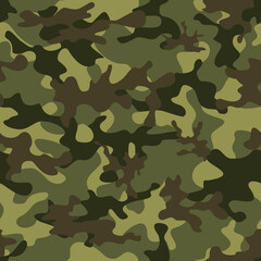 Fototapeta premium Military texture camouflage pattern seamless on textile. Army vectors background