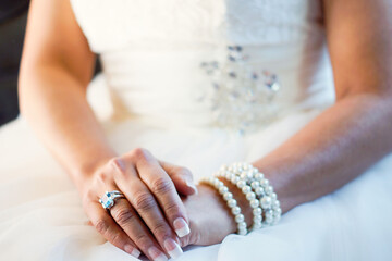 Bride's hands