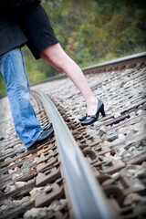 railroad track poses