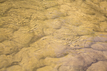 yellow sand in the water background texture