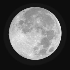 Moon, earth natural satelite in specific phase