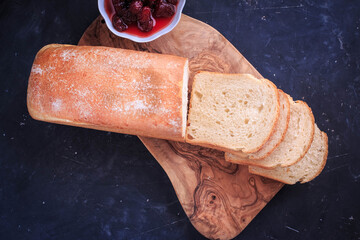 Homemade English Muffin Bread. English Muffin Toasting Bread. 