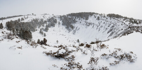 Paisaje de una Dolina nevada