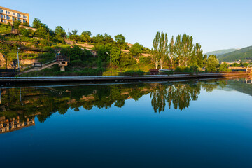 Obraz premium Awesome landscape with lake and trees, Armenia