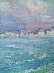 Beautiful wallpaper on the wall, background, abstraction.