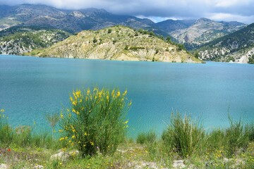 Obraz premium embalse del portillo, castril, granada