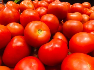 red tomatoes background